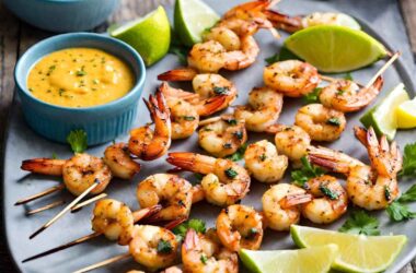 Cajun Grilled Shrimp with Mango Habanero Sauce