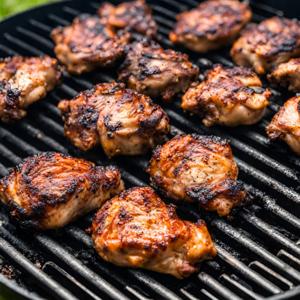 jerk chicken on the grill