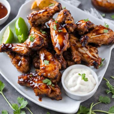 Sweet and Spicy Jerk Chicken Wings with Pineapple Glaze