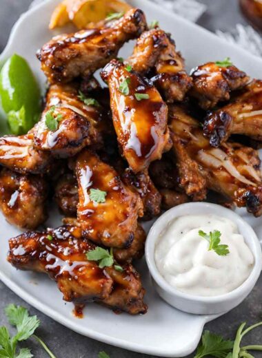 Sweet and Spicy Jerk Chicken Wings with Pineapple Glaze