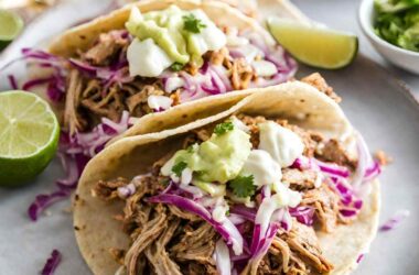 Cuban Pulled Pork Tacos with Southern Slaw