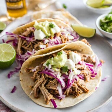 Cuban Pulled Pork Tacos with Southern Slaw