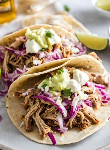 Cuban Pulled Pork Tacos with Southern Slaw