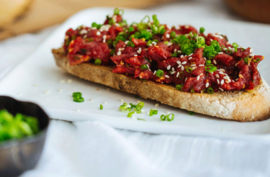 Bruschetta with Beef Tartare