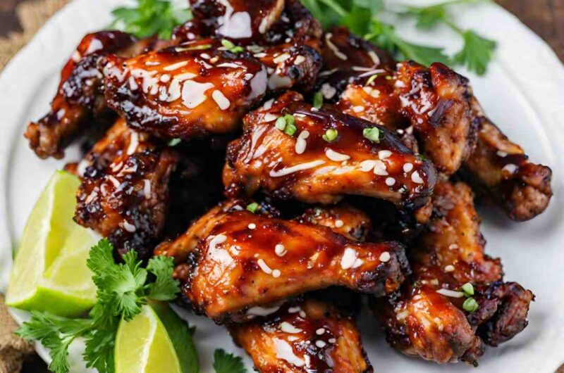 rum glazed chicken wings