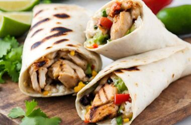 jamaican jerk chicken burritos