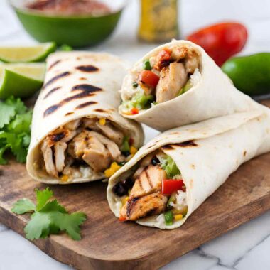 jamaican jerk chicken burritos