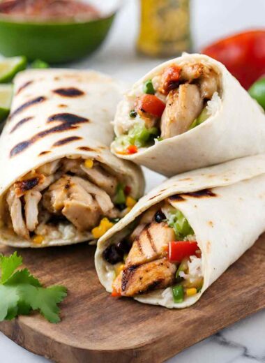 jamaican jerk chicken burritos