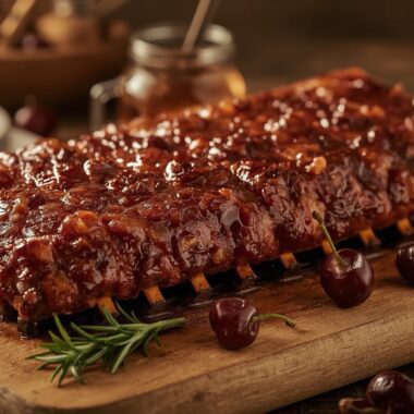 Smoked Cherry Cola Glazed Ribs Recipes