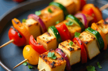 Grilled Halloumi Cheese Skewers