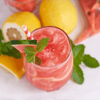 Watermelon Mint Mojito Cocktail