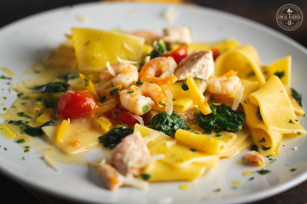 Creamy Coconut Curry Shrimp Pasta