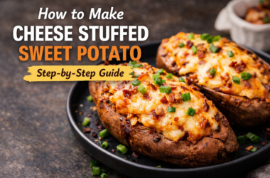 How to make Cheese stuffed sweet potato Recipe