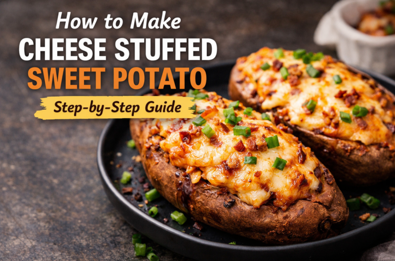 Cheese Stuffed Sweet Potato Recipe