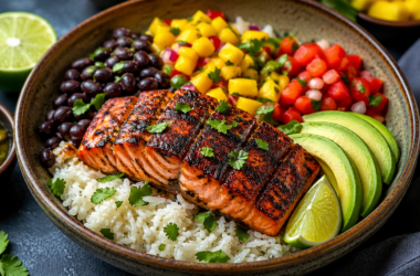 Caribbean Jerk Salmon Bowl Recipe