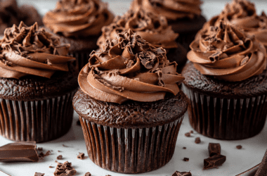 Moist Homemade Rum Chocolate Cupcakes Recipe