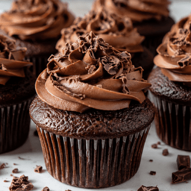 Moist Homemade Rum Chocolate Cupcakes Recipe