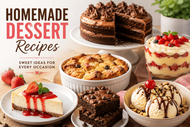 Homemade Dessert Recipes: Sweet Ideas for Every Occasion