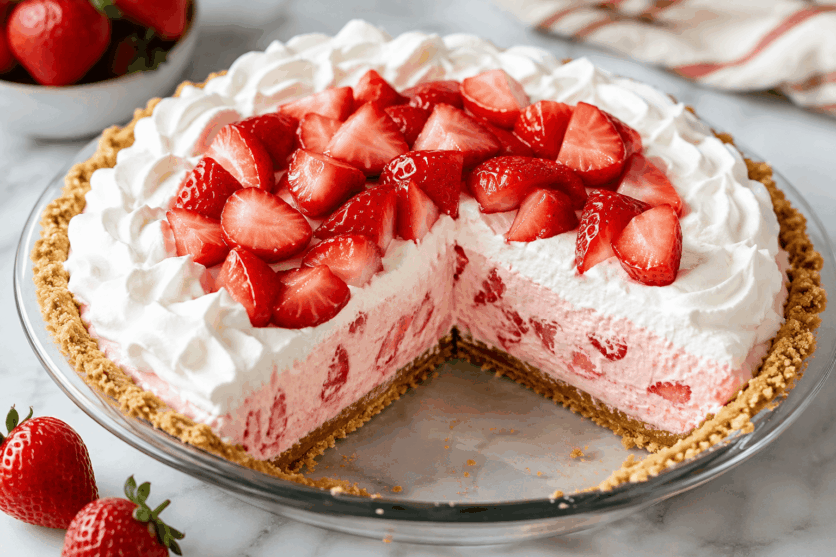 Strawberry Icebox Pie Recipe