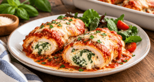 Easy Baked Italian Chicken Rollatini Recipe