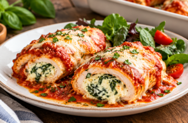 Easy Baked Italian Chicken Rollatini Recipe