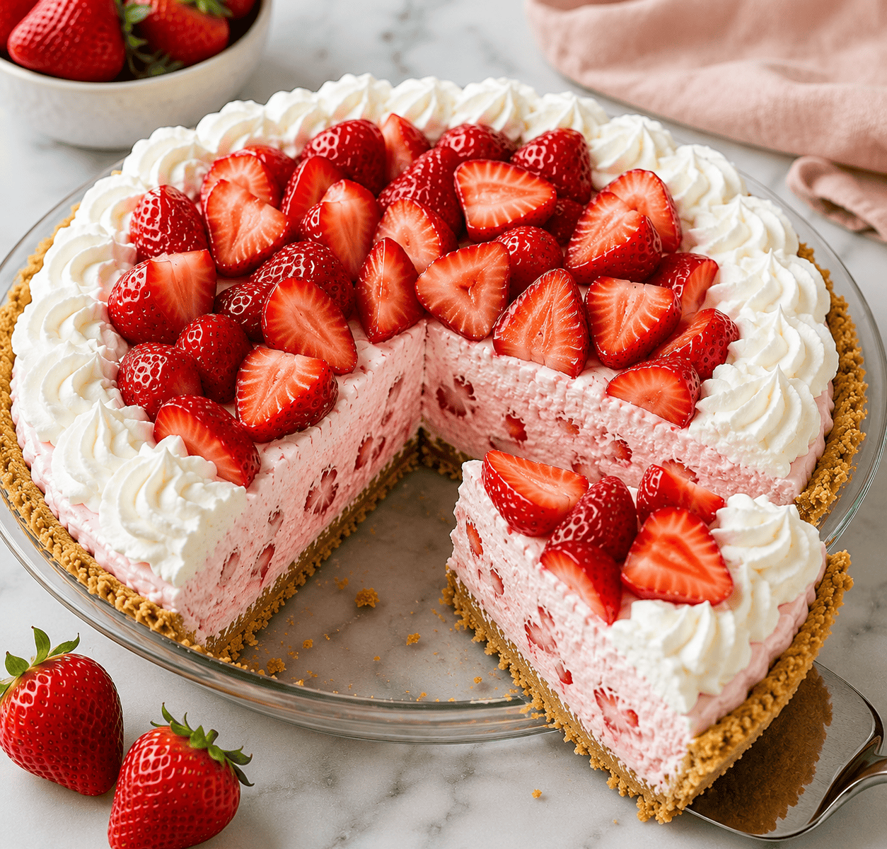 Strawberry Icebox Pie Recipe